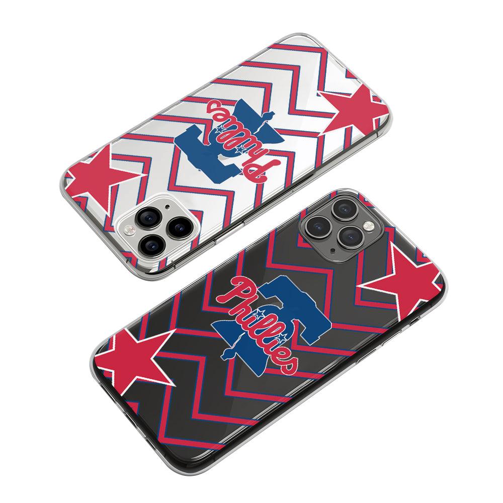 MLB Philadelphia Phillies Stroke of The Star Clear Soft Case-Oxvistore