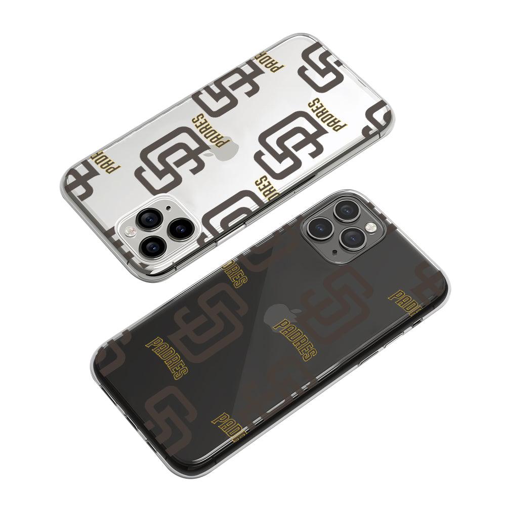 MLB San Diego Padres Brown Cover Clear Soft Case-Oxvistore