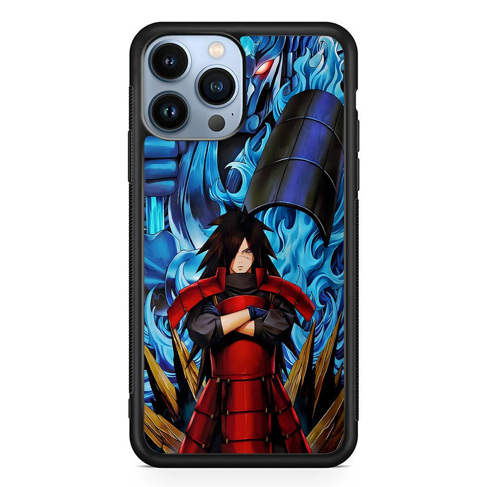 Madara Uchiha Susanoo 2D Rubber Phone Case-Black-Oxvistore