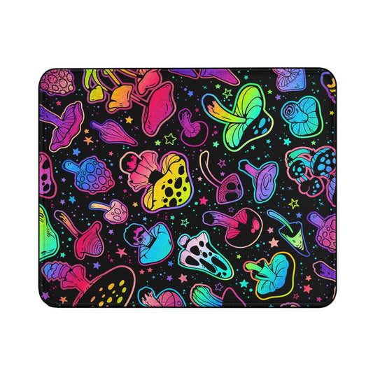 Magic Mushrooms Trippy Mouse Pads | Custom Mouse Pad with Non-Slip Rubber Base