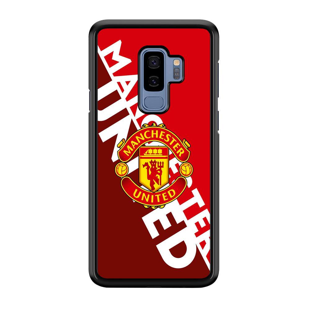 Manchester United Grip The Spirit Samsung Galaxy S9 Plus Case-Rubber Black (2D Case)-Oxvistore