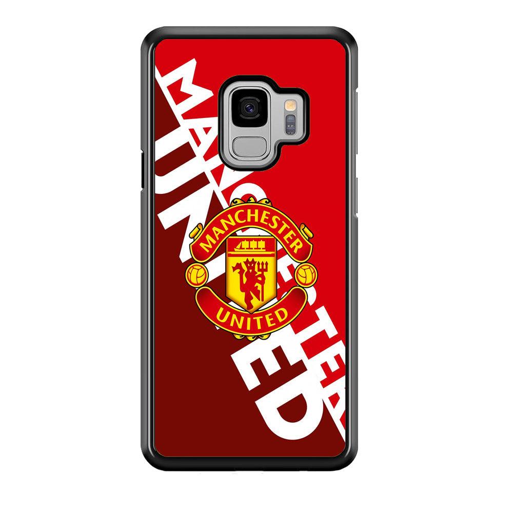 Manchester United Grip The Spirit Samsung Galaxy S9 Case-Rubber Black (2D Case)-Oxvistore