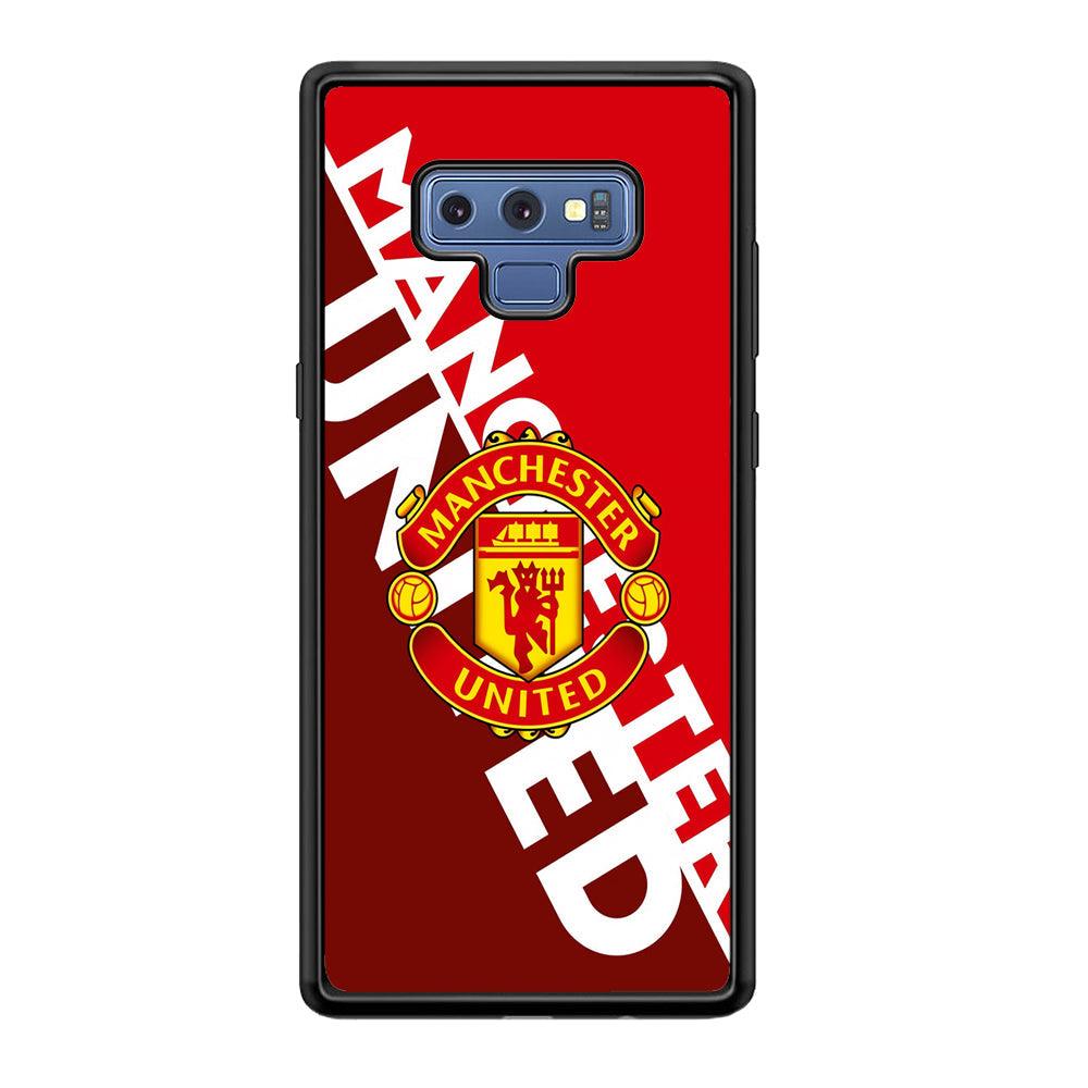 Manchester United Grip The Spirit Samsung Galaxy Note 9 Case-Rubber Black (2D Case)-Oxvistore