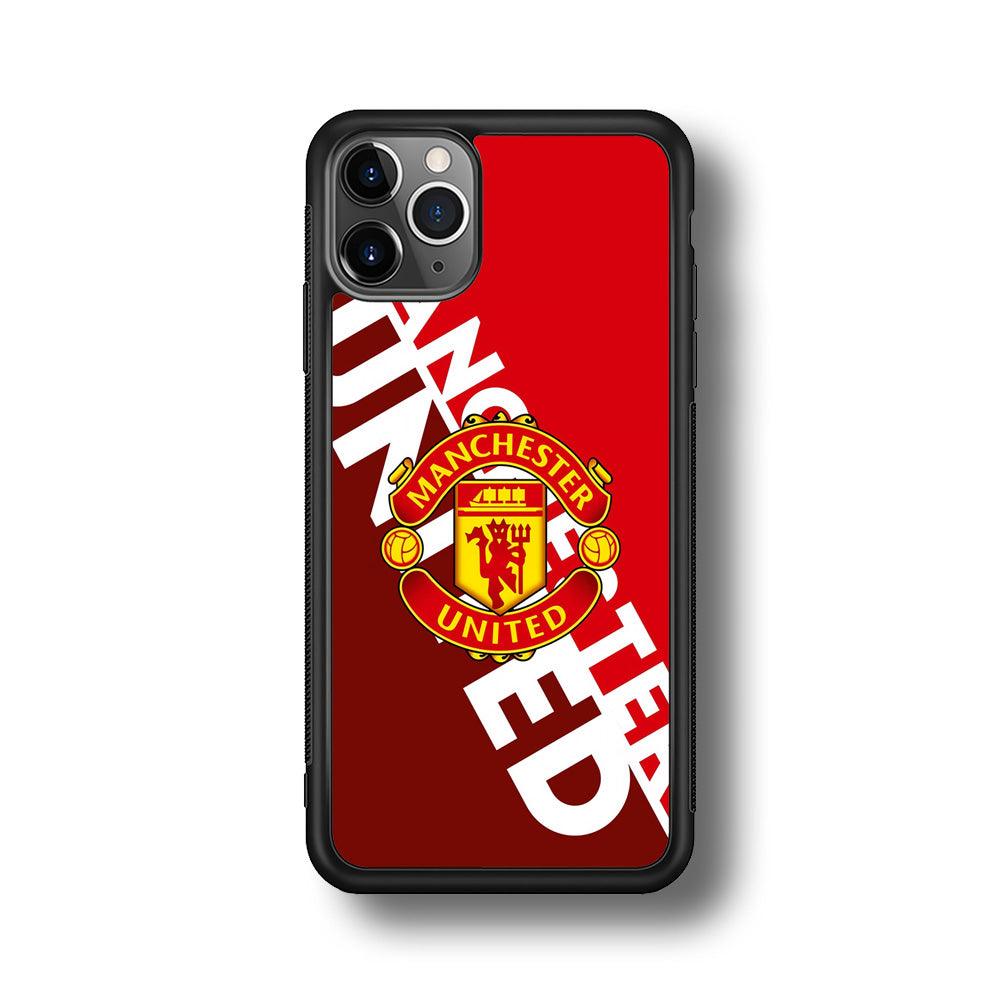 Manchester United Grip The Spirit iPhone 11 Pro Case-Rubber Black (2D Case)-Oxvistore