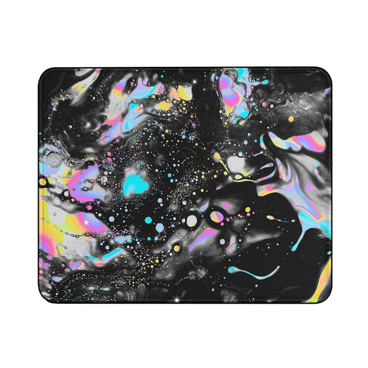 Marble Liquid Black Paint Mouse Pads | Custom Mouse Pad with Non-Slip Rubber Base