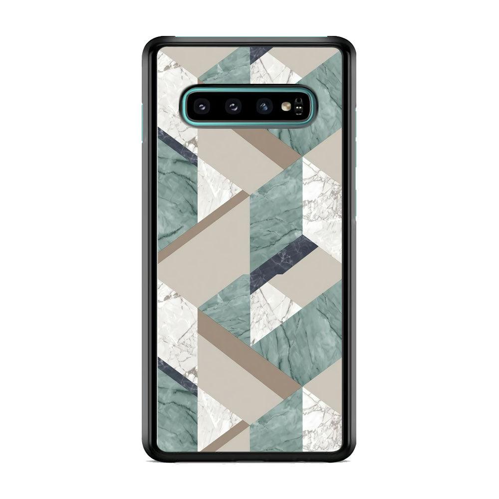 Marble Blend Form Samsung Galaxy S10 Case-Rubber Black (2D Case)-Oxvistore