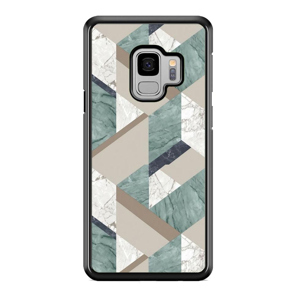 Marble Blend Form Samsung Galaxy S9 Case-Rubber Black (2D Case)-Oxvistore