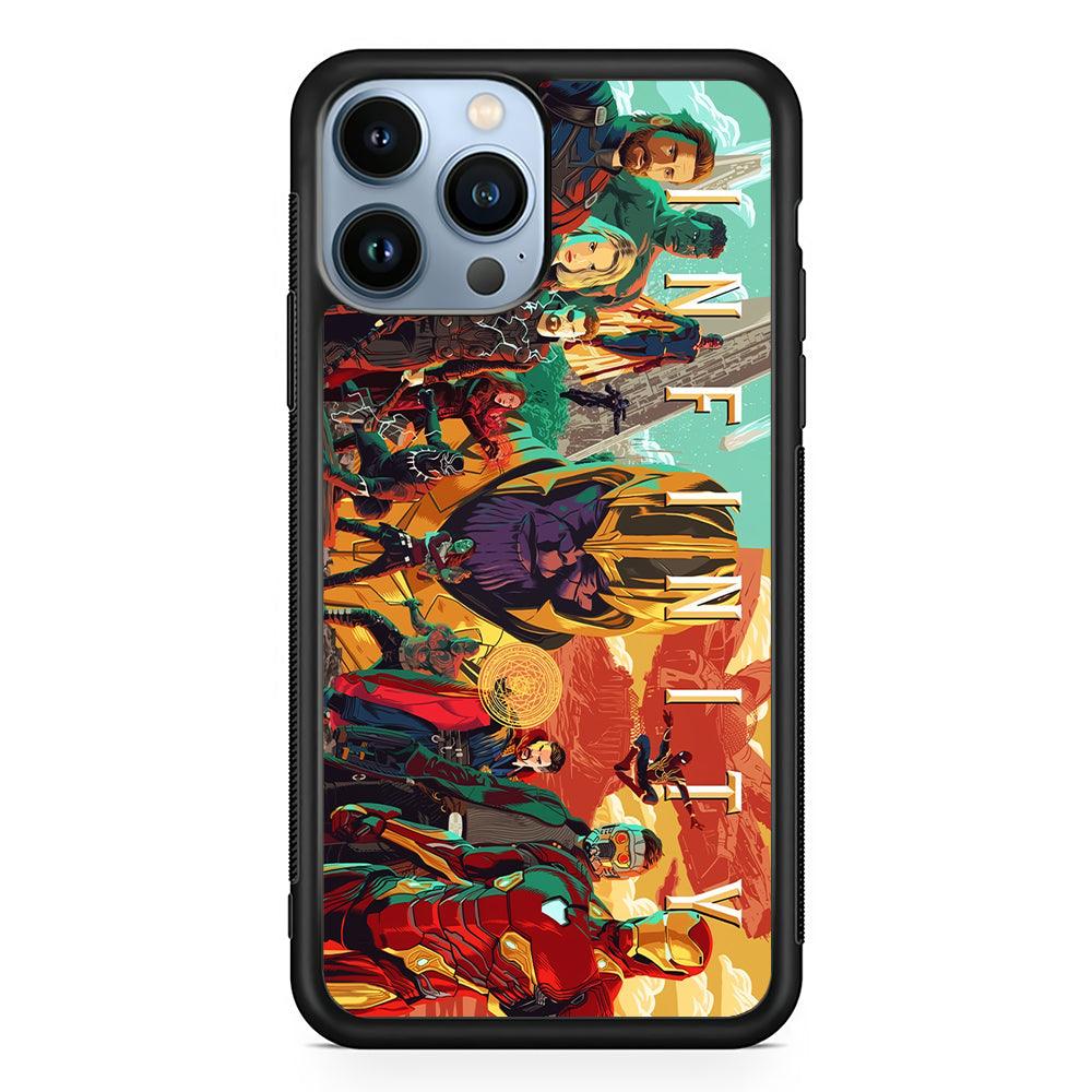 Marvel Infinity Comics Avengers 2D Rubber Phone Case-Black-Oxvistore