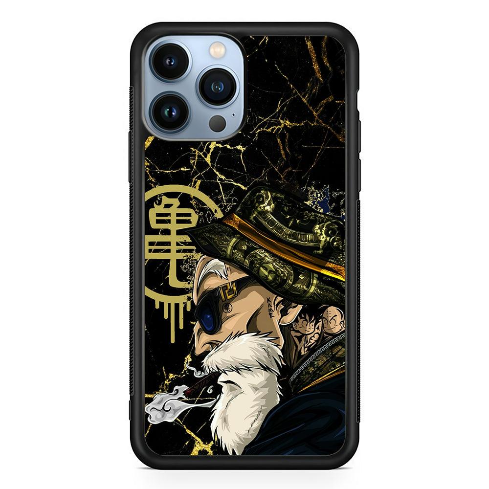 Master Roshi Hypebeast 2D Rubber Phone Case-Black-Oxvistore