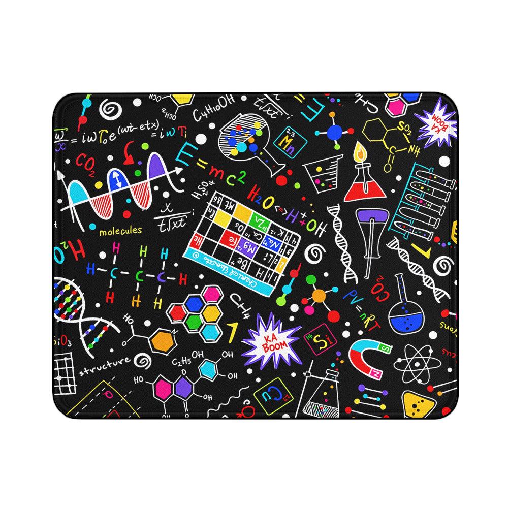 Math and Science Doodles Mouse Pads | Custom Mouse Pad with Non-Slip Rubber Base
