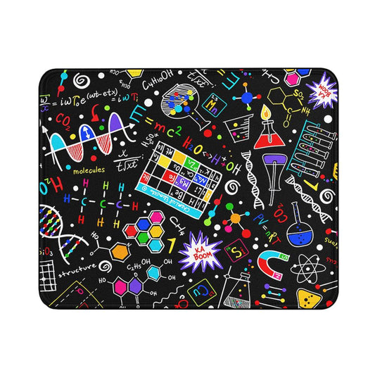 Math and Science Doodles Mouse Pads | Custom Mouse Pad with Non-Slip Rubber Base
