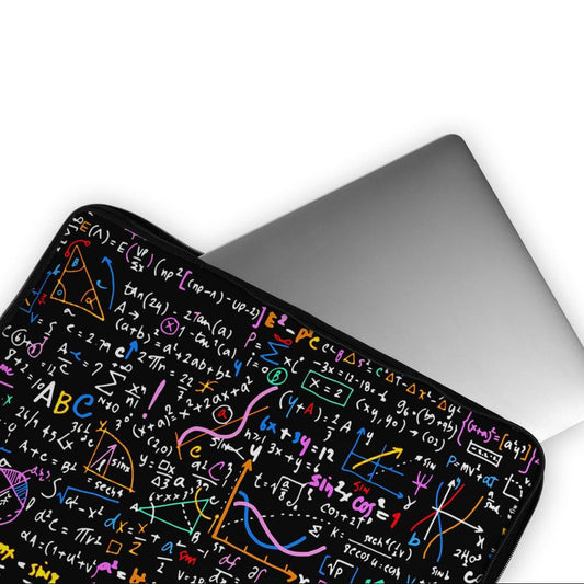 Mathematics Formula Pattern Laptop Sleeve Protective Cover-Oxvistore