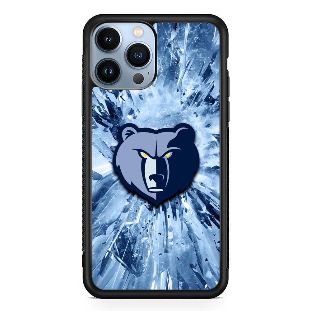 Memphis Grizzlies Crystal 2D Rubber Phone Case-Black-Oxvistore