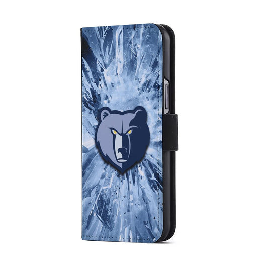 Memphis Grizzlies Crystal Flip Wallet Phone Case-Oxvistore