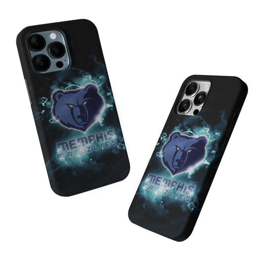 Memphis Grizzlies Lightning 2 in 1 Tough Phone Case-Oxvistore