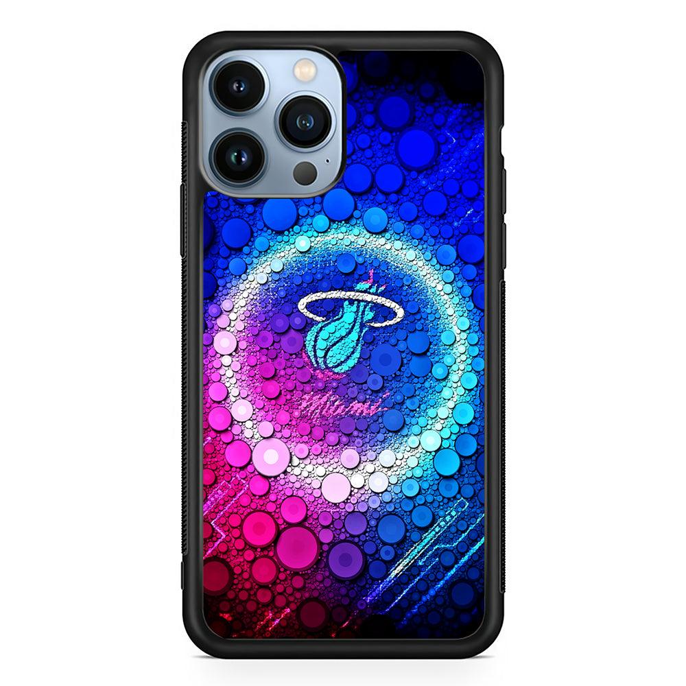 Miami Heat Bubble 2D Rubber Phone Case-Black-Oxvistore
