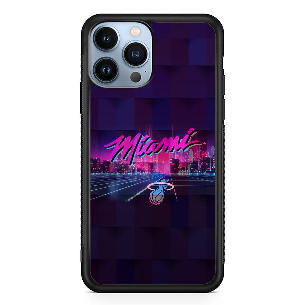 Miami Heat Logo 2D Rubber Phone Case-Black-Oxvistore