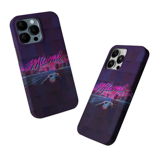 Miami Heat Logo 2 in 1 Tough Phone Case-Oxvistore