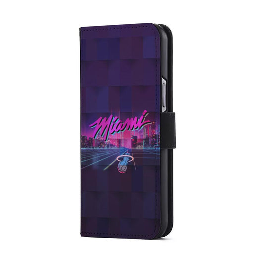 Miami Heat Logo Flip Wallet Phone Case-Oxvistore