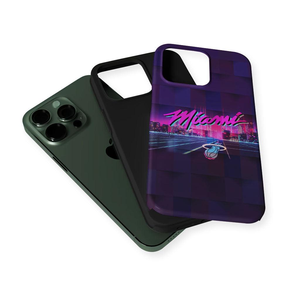 Miami Heat Logo 2 in 1 Tough Phone Case-Oxvistore