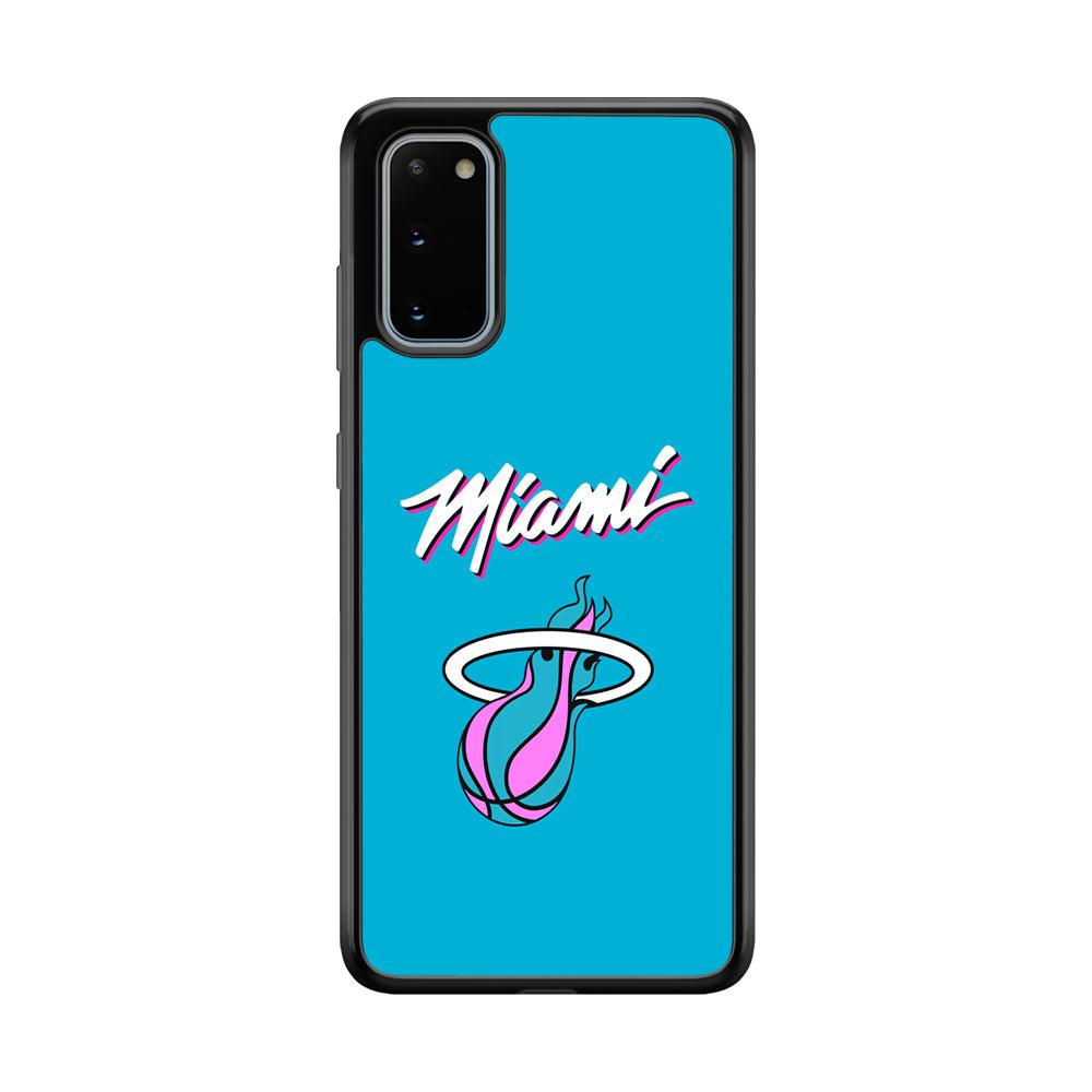 Miami Heat Up and Down for Struggle Samsung Galaxy S20 Case-Rubber Black (2D Case)-Oxvistore