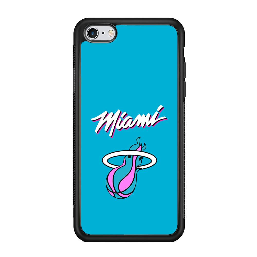 Miami Heat Up and Down for Struggle iPhone 6 | 6s Case-Rubber Black (2D Case)-Oxvistore