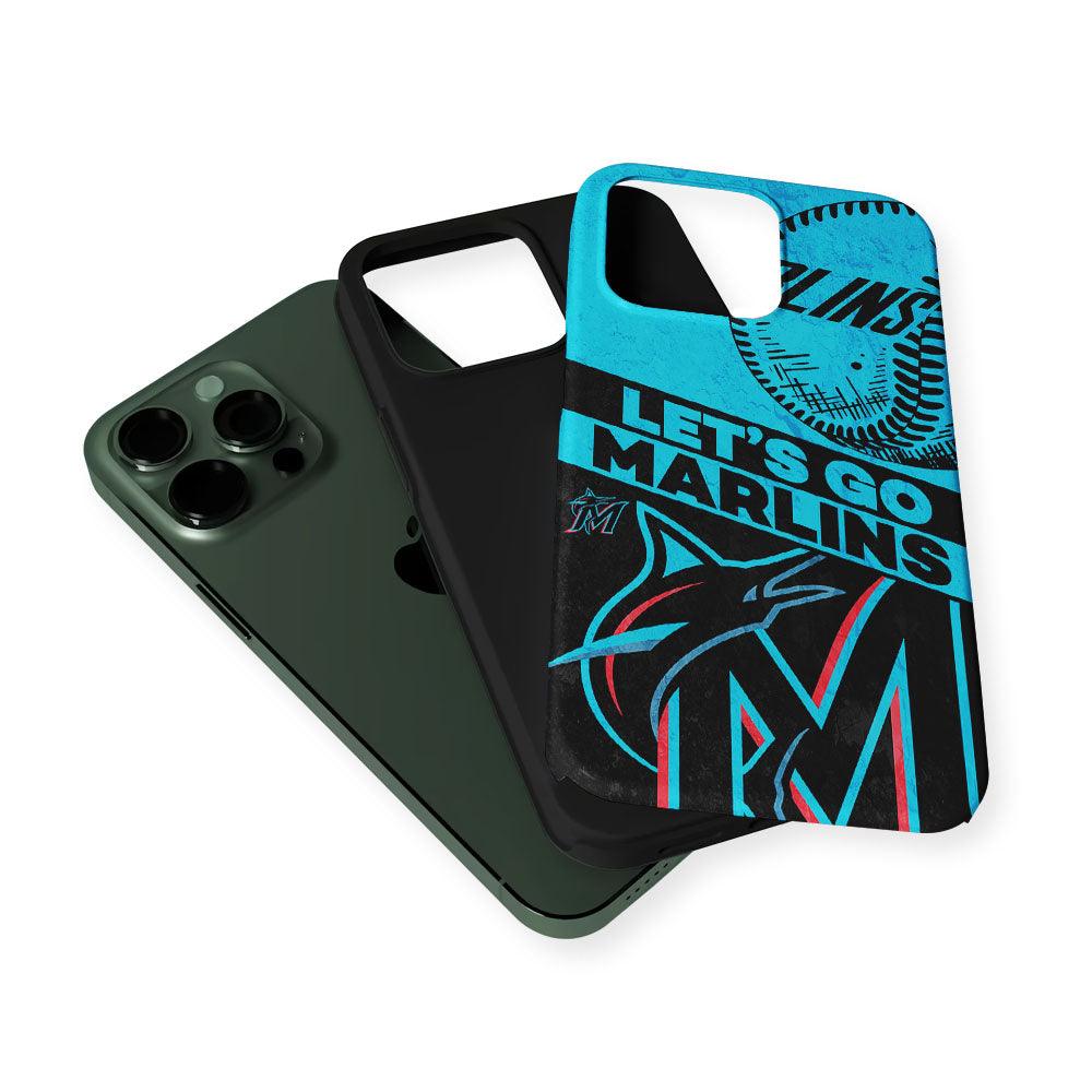 Miami Marlins Let's Go 2 in 1 Tough Phone Case-Oxvistore