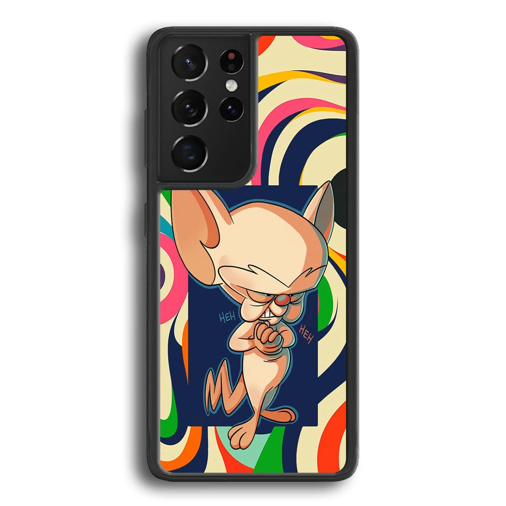 Mice Glance for The Enemy's Samsung Galaxy S23 Ultra Case-Rubber White (2D Case)-Oxvistore