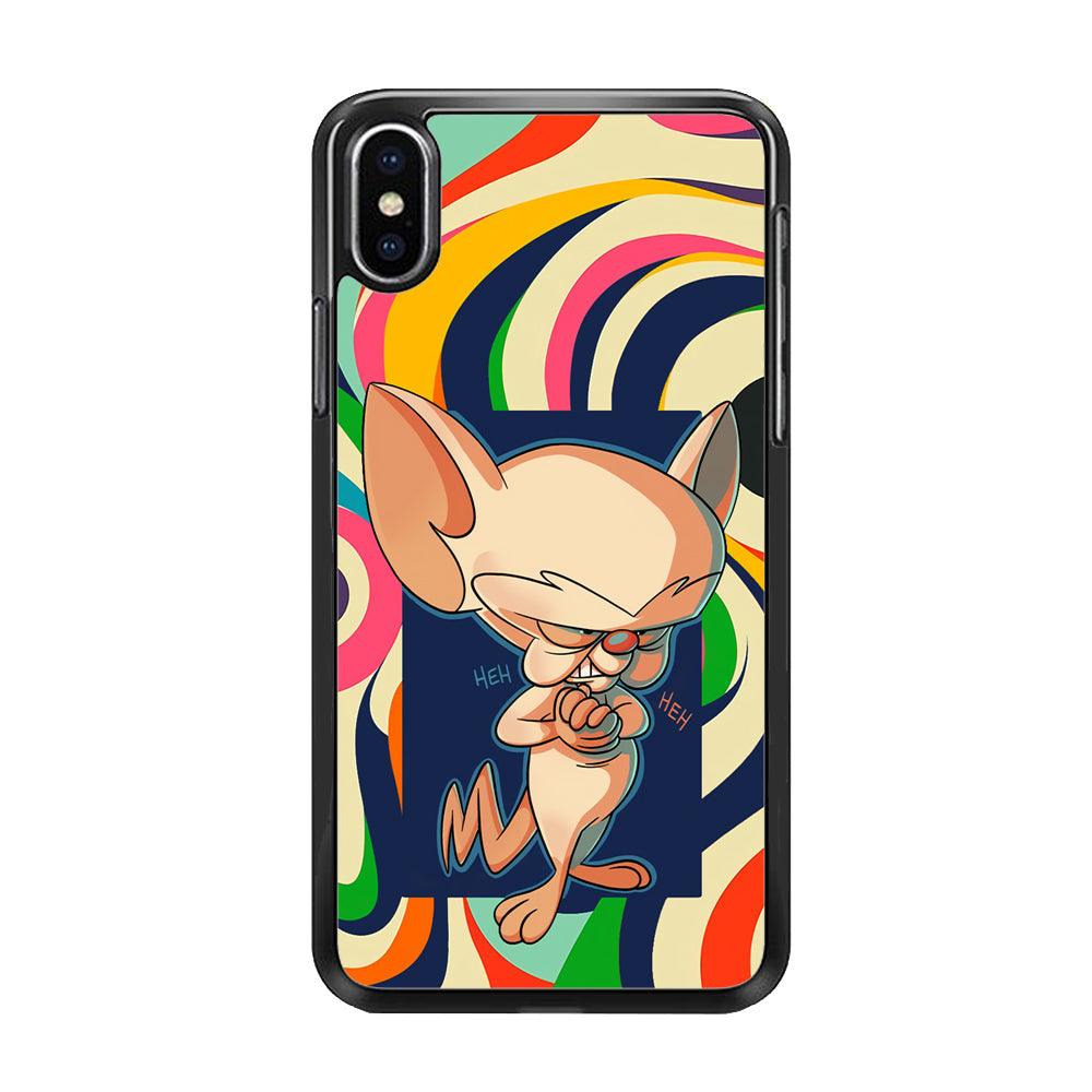 Mice Glance for The Enemy's iPhone XS Case-Rubber Black (2D Case)-Oxvistore