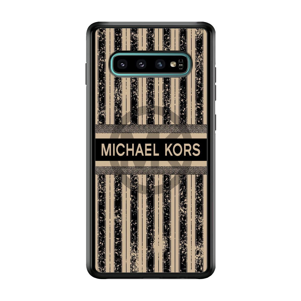 Michael Kors Luxury Art Samsung Galaxy S10 Case-Rubber Black (2D Case)-Oxvistore