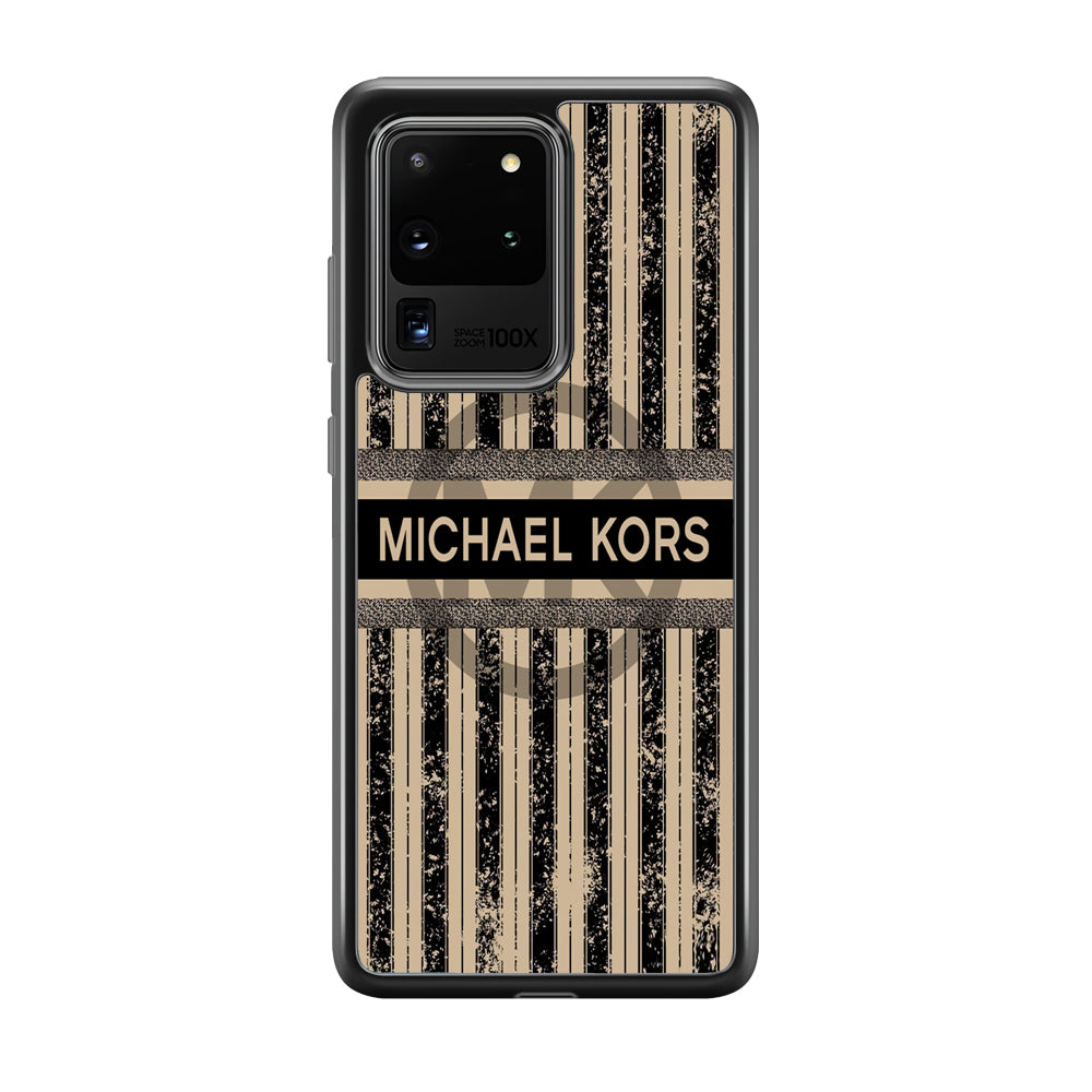 Michael Kors Luxury Art Samsung Galaxy S20 Ultra Case-Rubber Black (2D Case)-Oxvistore