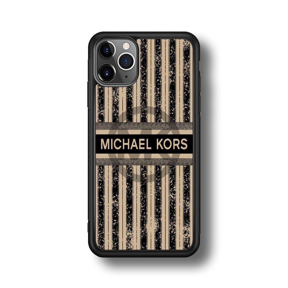 Michael Kors Luxury Art iPhone 11 Pro Case-Rubber Black (2D Case)-Oxvistore