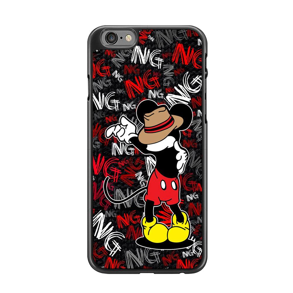 Mickey Dancing Step iPhone 6 Plus | 6s Plus Case-Rubber Black (2D Case)-Oxvistore