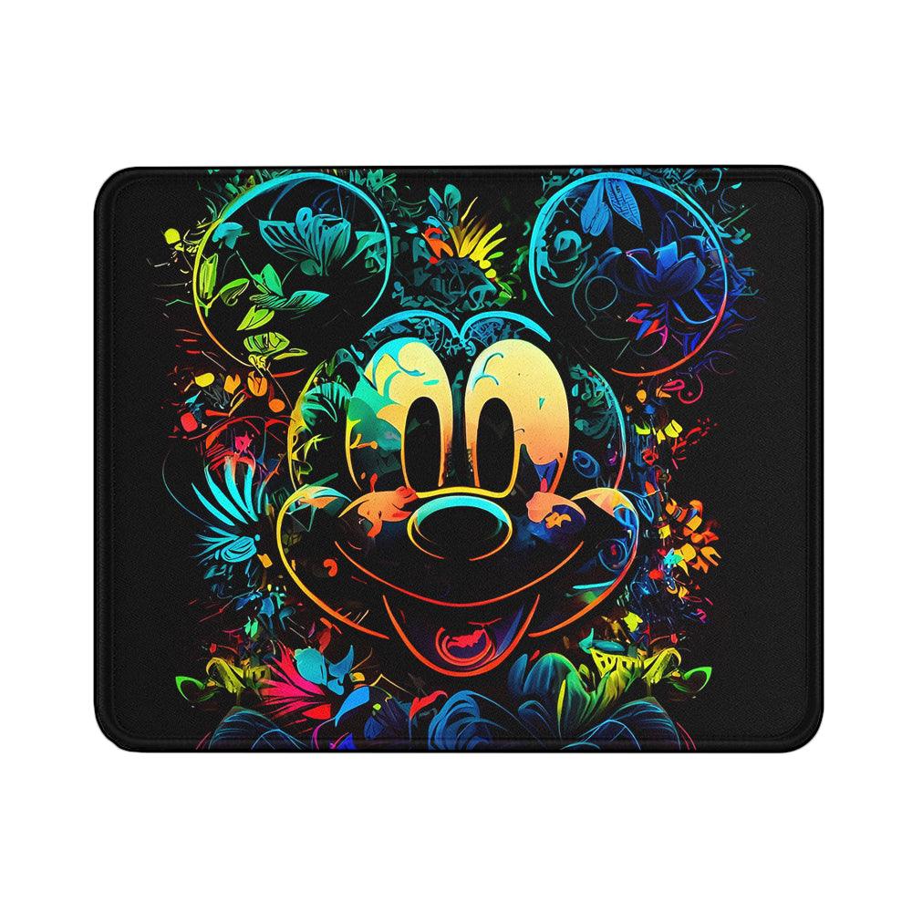 Mickey Mouse Colorful Art Mouse Pads | Custom Mouse Pad with Non-Slip Rubber Base