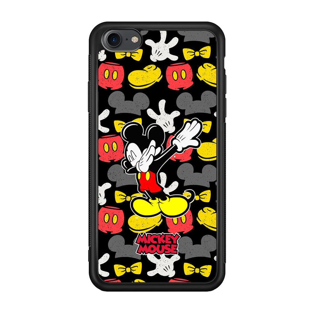 Mickey Mouse Dance All of Time iPhone 7 Case-Rubber Black (2D Case)-Oxvistore