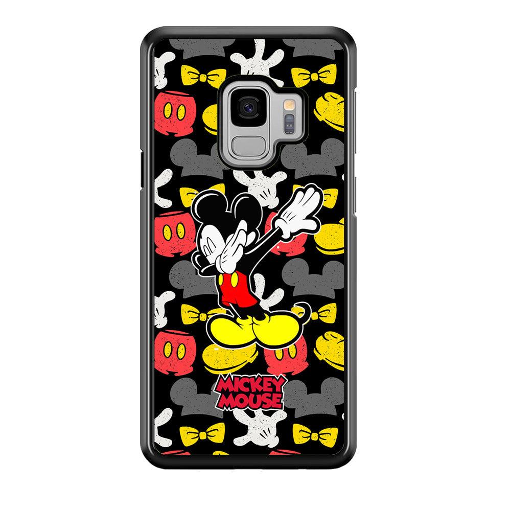 Mickey Mouse Dance All of Time Samsung Galaxy S9 Case-Rubber Black (2D Case)-Oxvistore