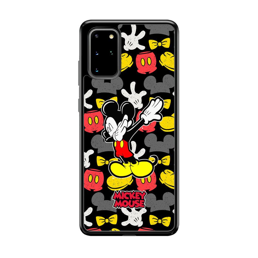 Mickey Mouse Dance All of Time Samsung Galaxy S20 Plus Case-Rubber Black (2D Case)-Oxvistore