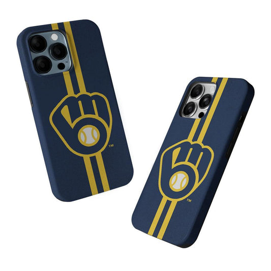 Milwaukee Brewers Logo 2 in 1 Tough Phone Case-Oxvistore