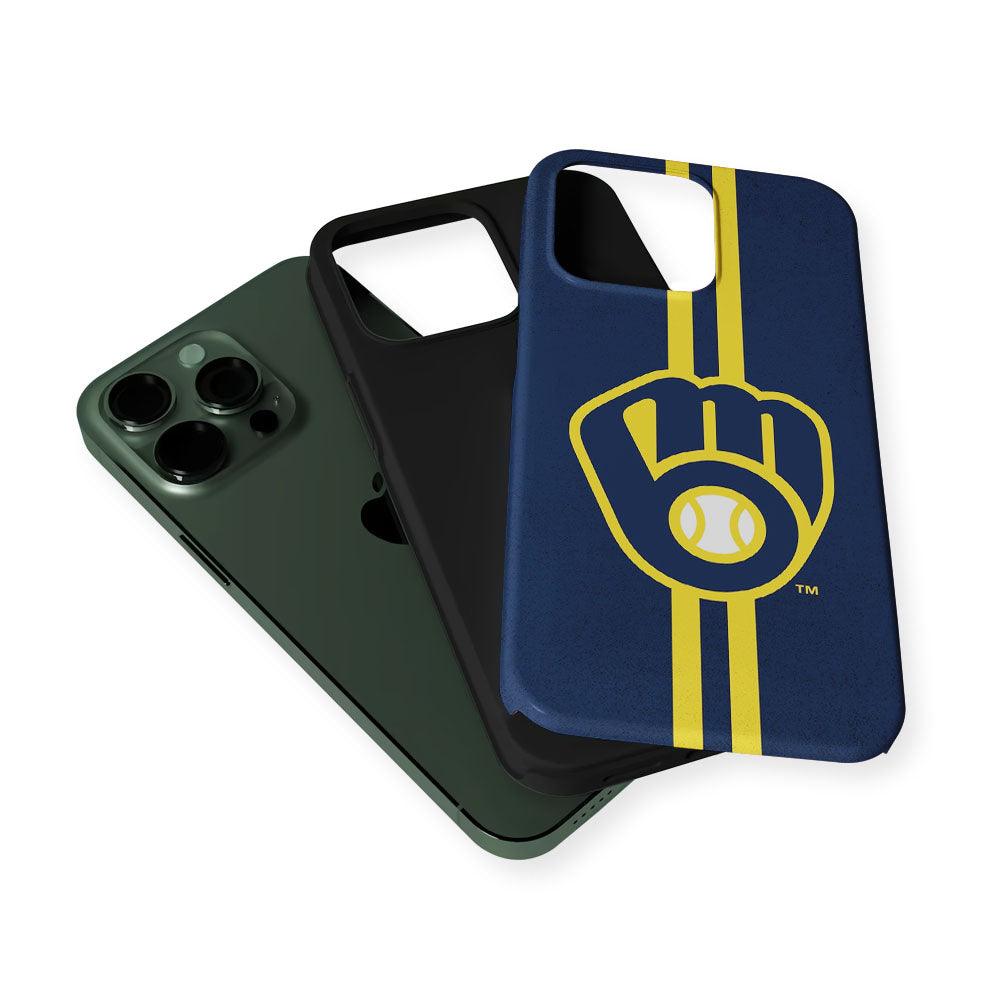 Milwaukee Brewers Logo 2 in 1 Tough Phone Case-Oxvistore
