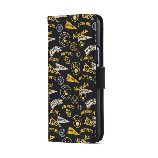 Milwaukee Brewers Vintage Flip Wallet Phone Case-Oxvistore