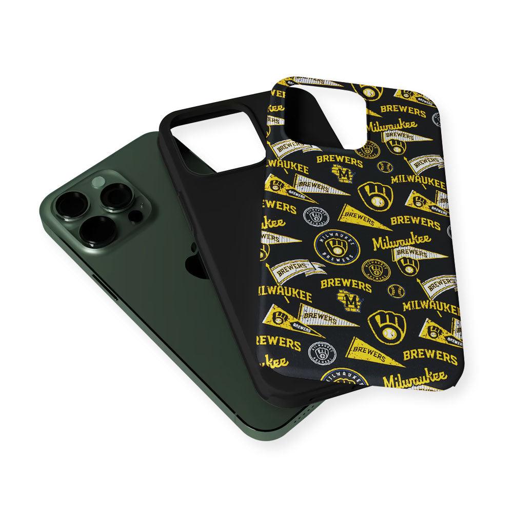 Milwaukee Brewers Vintage 2 in 1 Tough Phone Case-Oxvistore