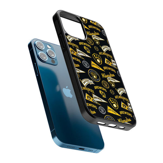 Milwaukee Brewers Vintage 2D Rubber Phone Case-Oxvistore