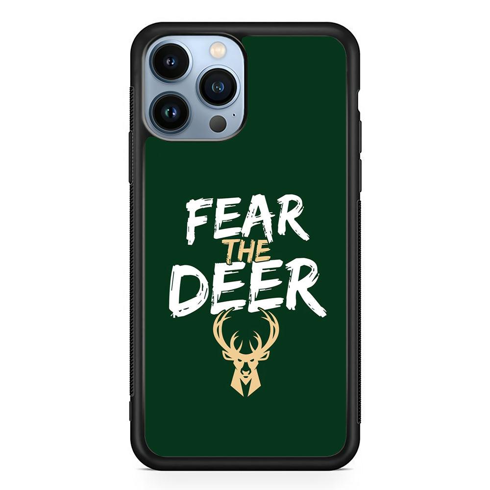 Milwaukee Bucks Deer 2D Rubber Phone Case-Black-Oxvistore