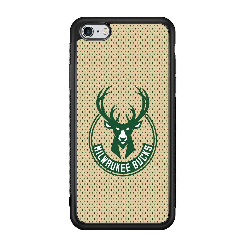 Milwaukee Bucks Grand Patern iPhone 6 Plus | 6s Plus Case-Rubber Black (2D Case)-Oxvistore