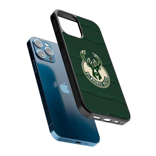 Milwaukee Bucks Logo 2D Rubber Phone Case-Oxvistore