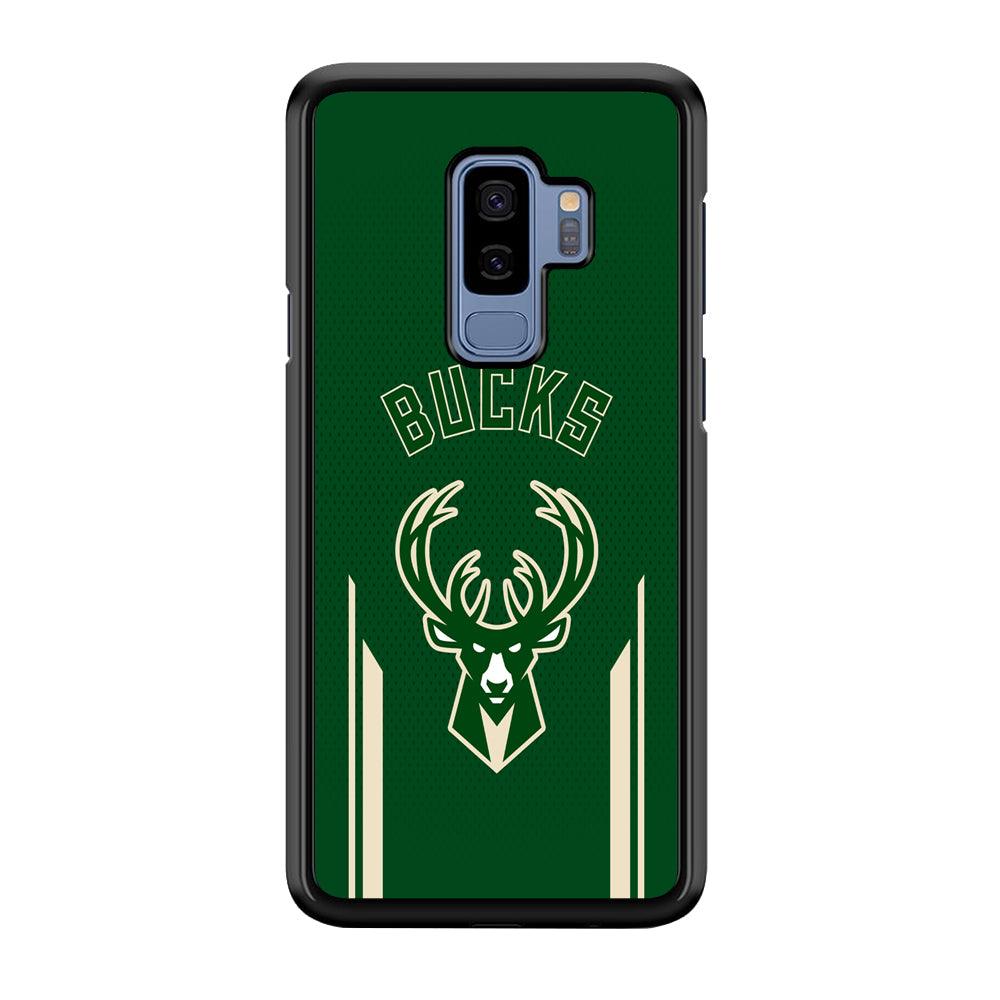 Milwaukee Bucks The Radial Patern Samsung Galaxy S9 Plus Case-Rubber Black (2D Case)-Oxvistore