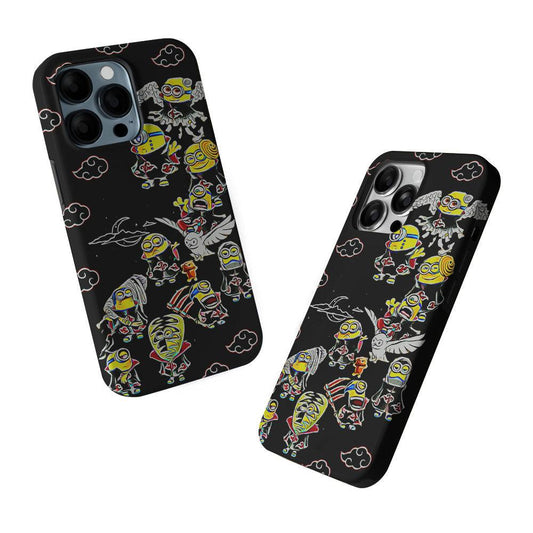 Minions Akatsuki Cosplay 2 in 1 Tough Phone Case-Oxvistore