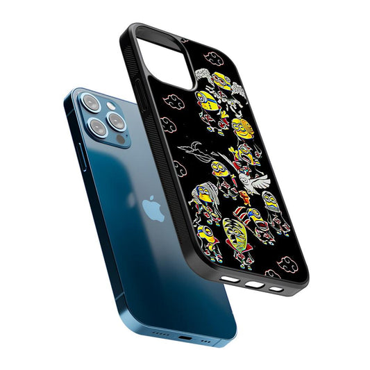 Minions Akatsuki Cosplay 2D Rubber Phone Case-Oxvistore