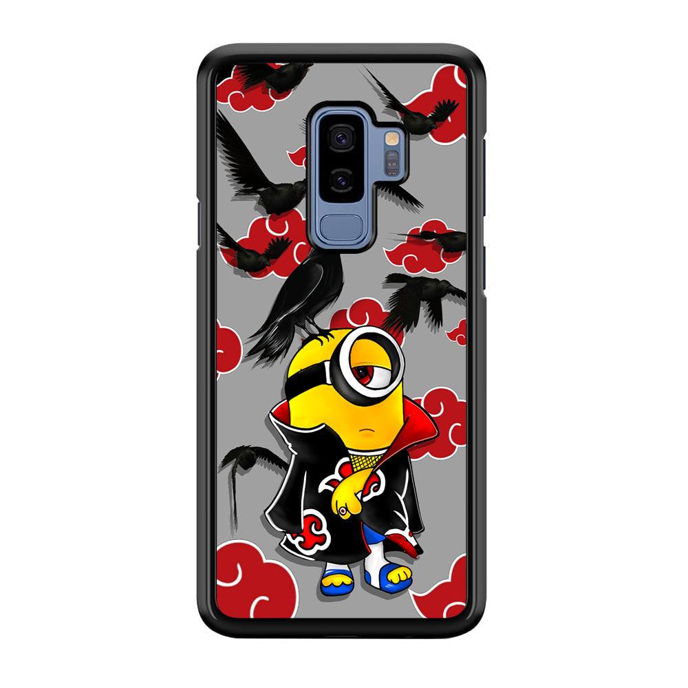 Minions Itachi Mode On Samsung Galaxy S9 Plus Case-Rubber Black (2D Case)-Oxvistore