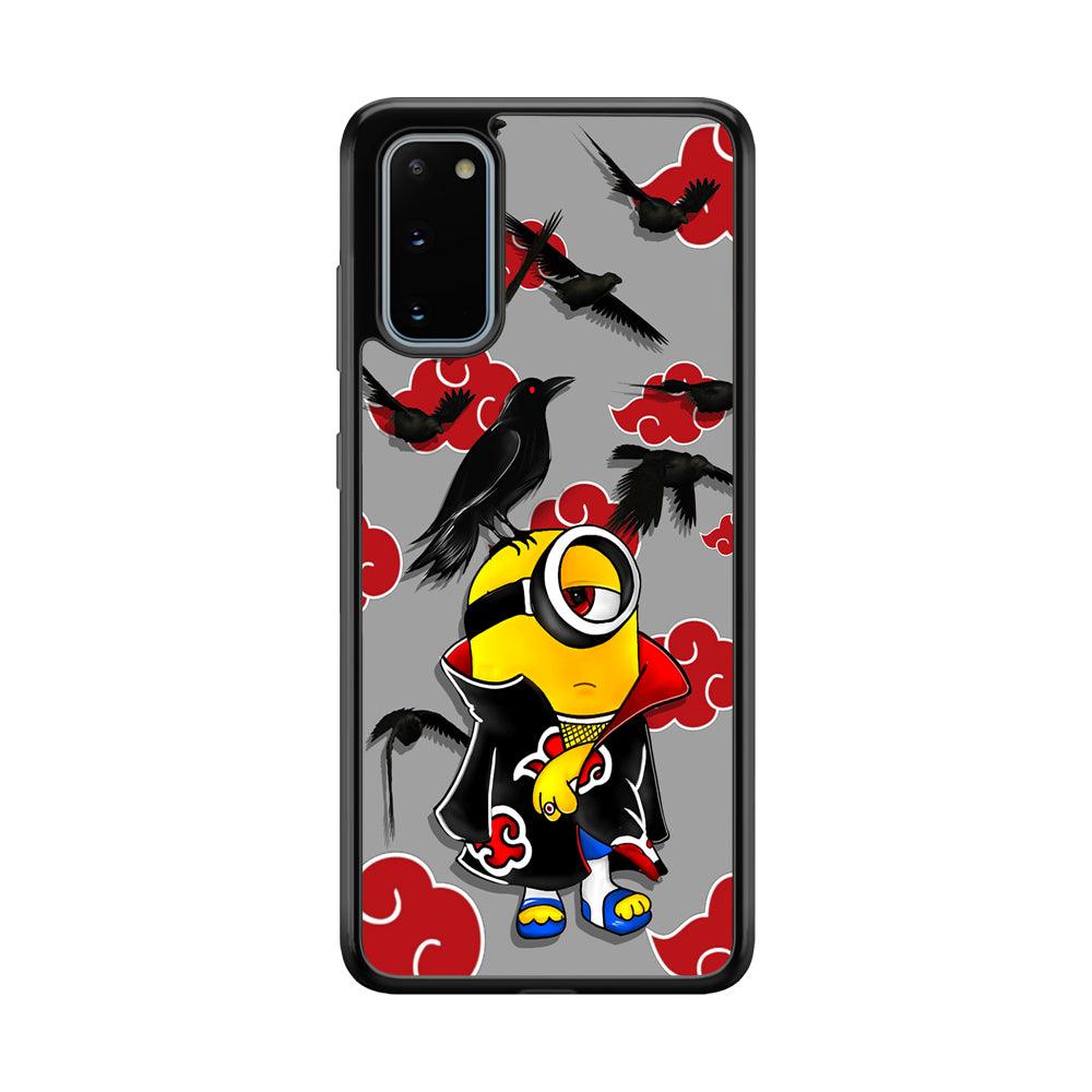 Minions Itachi Mode On Samsung Galaxy S20 Case-Rubber Black (2D Case)-Oxvistore